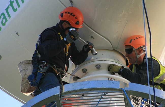 Wind turbine maintenance engineers
